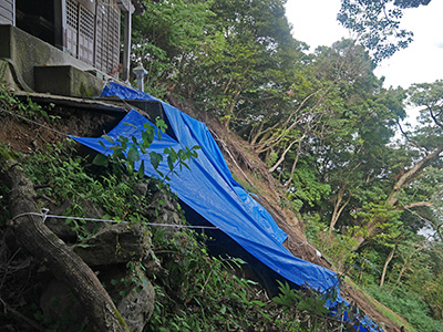 馬緤砦　能登半島地震の被害状況