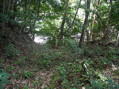 越坂城　能登半島地震の被害状況